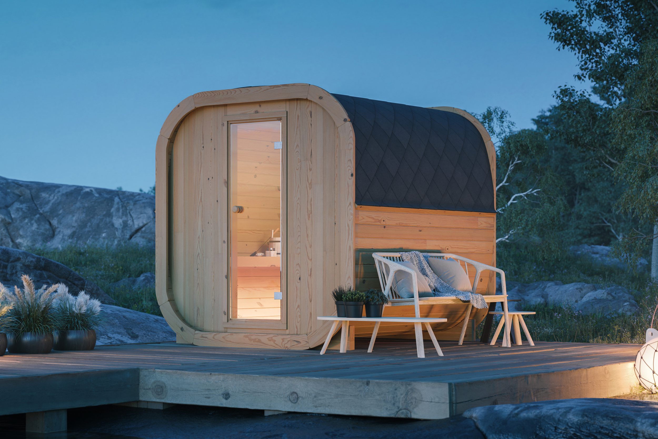 Buiten sauna